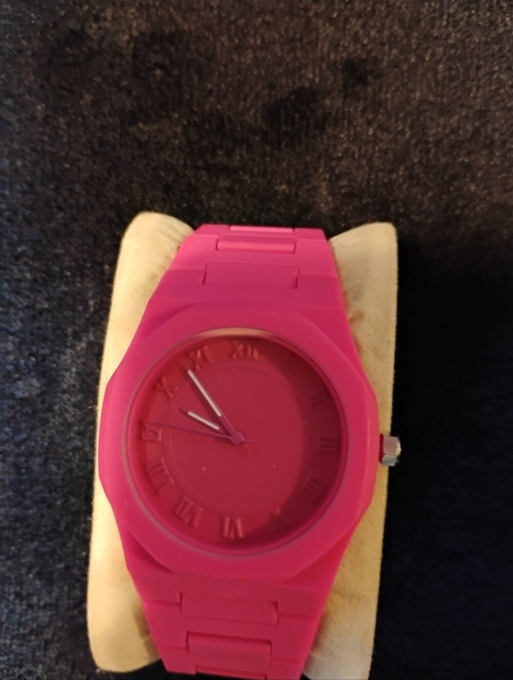 Pink Women's Silicone Watch - Unbranded